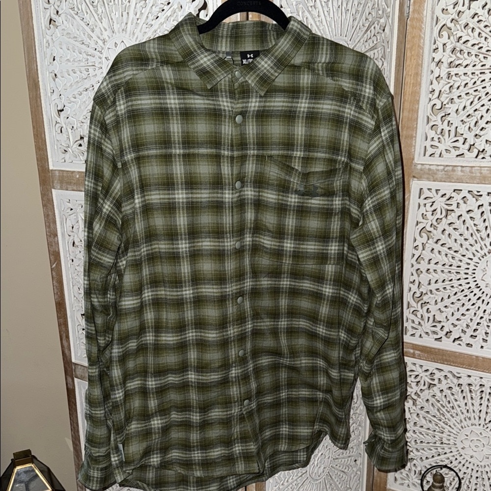 Men's Green Plaid Shirt